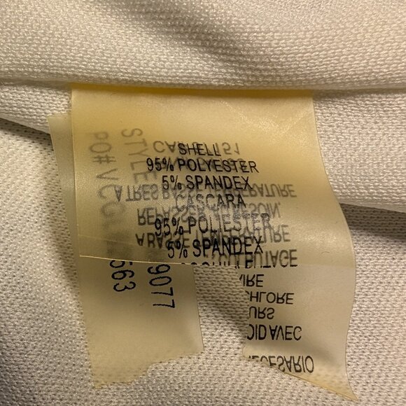 VINCE CAMUTO ART TO WEAR dress SIZE 6 STEATH LONG SLEEVES black on white SPANDEX - Picture 13 of 13